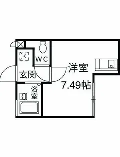 アルカディア相模大野【1階】の間取り