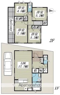 埼玉県富士見市鶴瀬東2【一戸建】の間取り