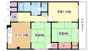 大阪府豊中市東豊中町4【マンション】の間取り