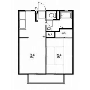 静ハイツ【1階】の間取り