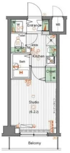 東京都品川区南品川5【マンション】の間取り