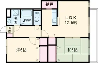 茨城県水戸市酒門町【マンション】の間取り