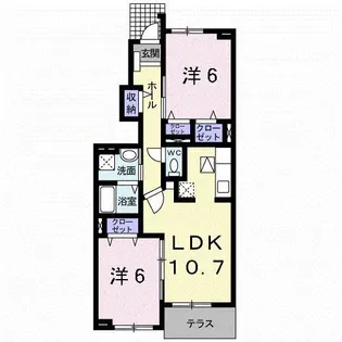 リヴィエール【1階】の間取り