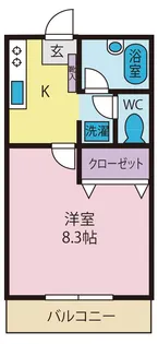 シャルムメゾンII【1階】の間取り