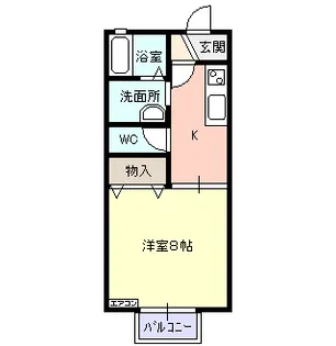 セジュール ルシエルB【2階】の間取り