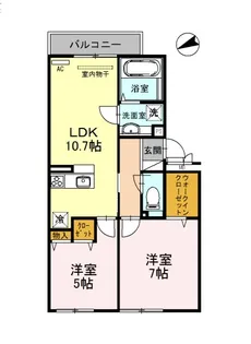 レジデンス平野【3階】の間取り