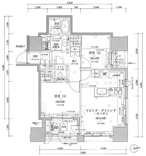 東京都千代田区内神田1【マンション】の間取り