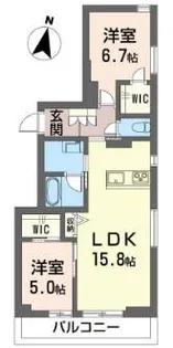 シャーメゾンステージ浦和常盤【3階】の間取り