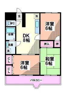 東京都国分寺市戸倉4【マンション】の間取り