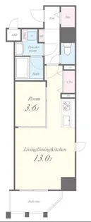 大阪府大阪市北区天満1【マンション】の間取り