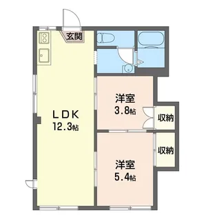 サニーコーポ【1階】の間取り