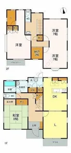 千葉県柏市あけぼの4【一戸建】の間取り