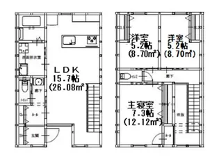 グランメゾンクレスト南蔵王IIの間取り