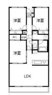 ベルヴィラージュ【3階】の間取り