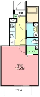 アムール藤沢遠藤【1階】の間取り