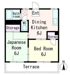 東京都日野市多摩平7【アパート】の間取り