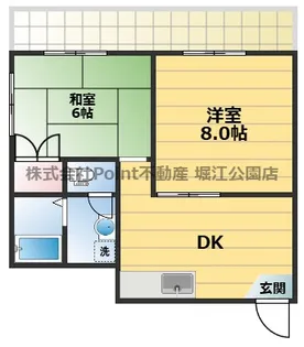 ヴィアーレ宿院【4階】の間取り