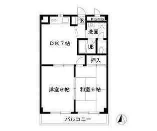 埼玉県川口市並木4【アパート】の間取り