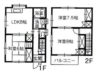 広島県福山市引野町3【一戸建】の間取り