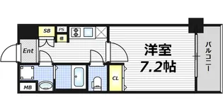 レオンコンフォート天神橋【4階】の間取り