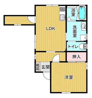 福岡県久留米市花畑2【一戸建】の間取り