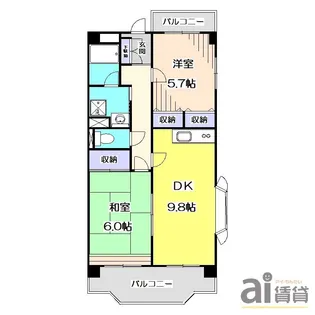 東京都中野区上鷺宮2【マンション】の間取り