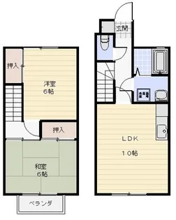 メゾンシーク A【1階】の間取り