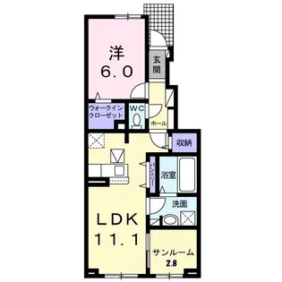 新潟県新潟市東区上木戸5【アパート】の間取り