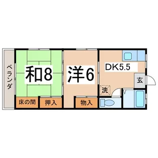 第二池谷コーポ【2階】の間取り