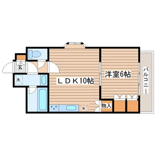 アヴァンセ八乙女【2階】の間取り