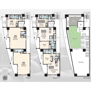 神奈川県藤沢市藤沢【マンション】の間取り