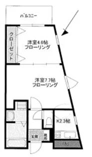 アンフォーラメグロ【7階】の間取り