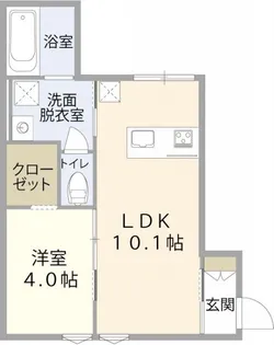新潟県新潟市中央区大島【アパート】の間取り