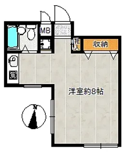 ブライト東府中【2階】の間取り