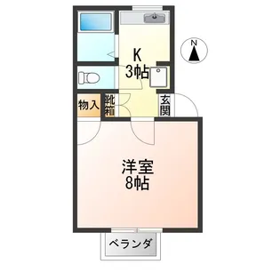 セジュールまえた【1階】の間取り