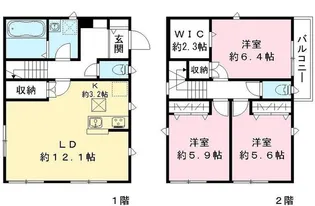 埼玉県草加市金明町【一戸建】の間取り