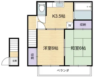 第3安田荘【2階】の間取り