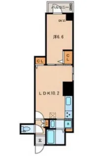 ゼクスShirokane【4階】の間取り