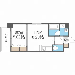 プレジオ中津【5階】の間取り