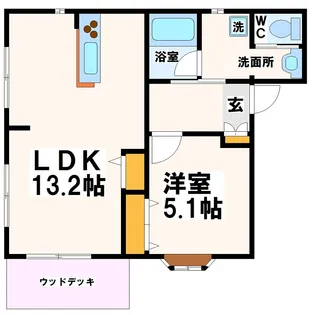 東京都世田谷区祖師谷3【アパート】の間取り