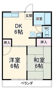 コーポうみぞの【1階】の間取り