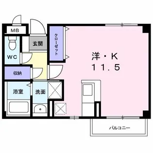 メゾン TII【2階】の間取り