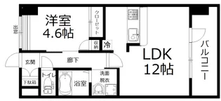 PalaceField南観音【2階】の間取り
