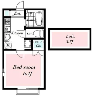 イー シティIII【2階】の間取り