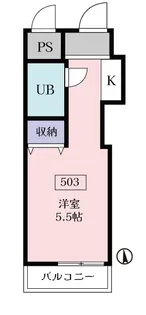 東京都杉並区和田3【マンション】の間取り