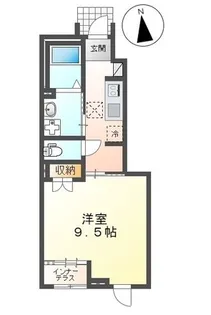 プラウディア高砂【1階】の間取り