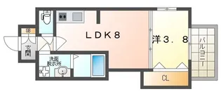 シェリロ香里園【2階】の間取り