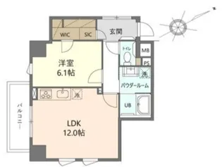 シュブラン大井町【5階】の間取り