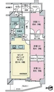 アーデルハイム錦糸町【3階】の間取り