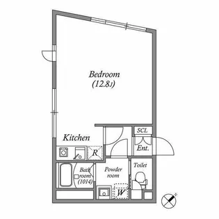 東京都中野区南台2【マンション】の間取り